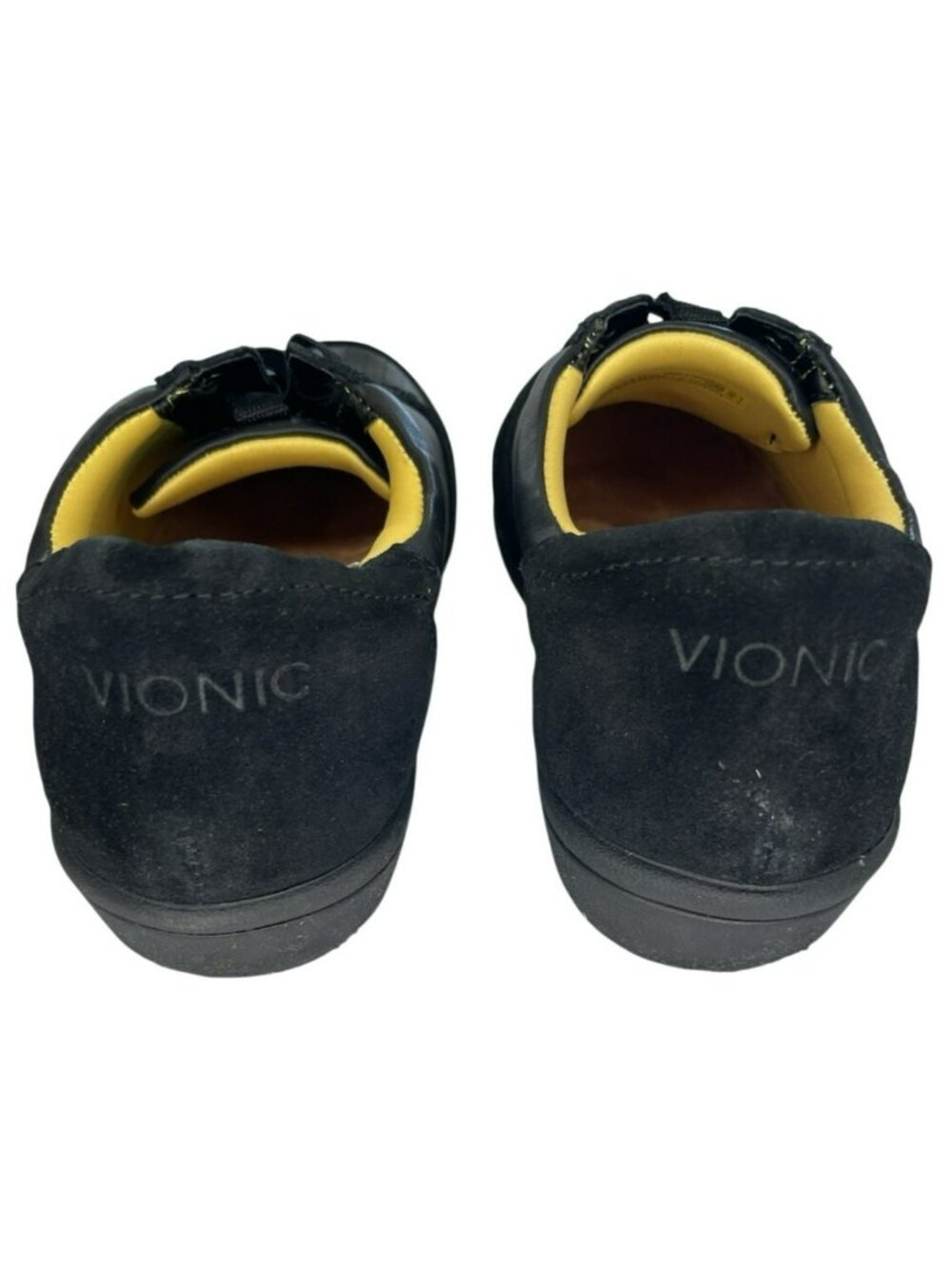 Vionic Karigan Sneakers Women's Black Leather Suede Wmn's Size 6.5 DISPLAY SHOES - Picture 3 of 8